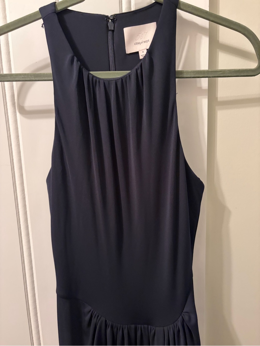 Cinq A Sept Lezlie Jersey Dress Midnight Blue Size 4 - Picture 8 of 16